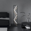 Eglo - Φωτιστικό δαπέδου LED Dimmable LED/23W/230V 2700-6500K μαύρο/χρυσό + τηλεχειριστήριο