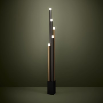 Eglo - Φωτιστικό δαπέδου LED Dimmable 5xLED/3,7W/230V 3000K ανθρακί/χρυσό