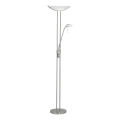 EGLO - Φωτιστικό δαπέδου ντιμαριζόμενο BAYA 1xR7s/230W+1xG9/33W ματ χρώμιο