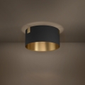 Eglo - Φωτιστικό οροφής 1xE27/40W/230V μαύρο/χρυσό