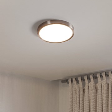 Eglo - Φωτιστικό οροφής LED/14,2W/230V 2700/4000/6500K διάμ. 27,8 cm ματ χρώμιο