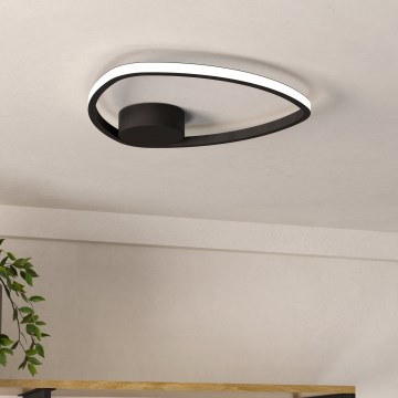 Eglo - Φωτιστικό οροφής LED/9,7W/230V 2700/4000/6500K Ø 37,5 εκ. μαύρο