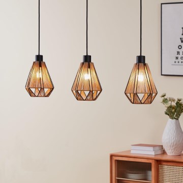 Eglo - Φωτιστικό οροφής με καλώδιο 3xE27/40W/230V