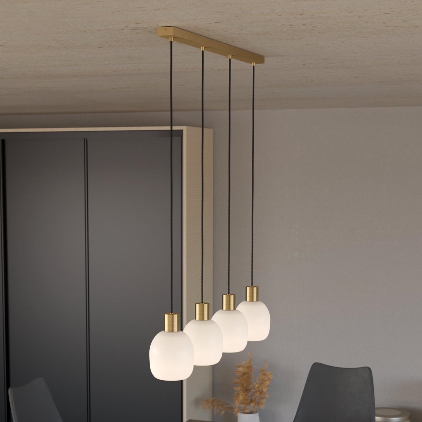 Eglo - Φωτιστικό οροφής με καλώδιο 4xE27/40W/230V