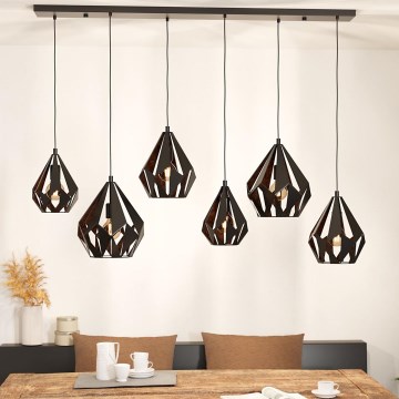 Eglo - Φωτιστικό οροφής με καλώδιο 6xE27/40W/230V