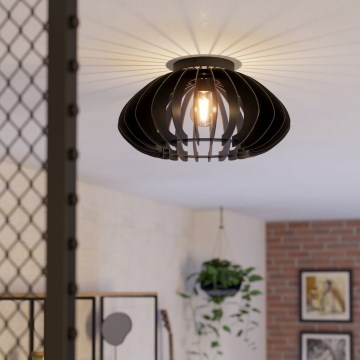 Eglo - Φωτιστικό οροφής 1xE27/40W/230V διάμετρος 45 cm μαύρο