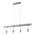 Eglo - Καλώδιο τροφοδοσίας TOWNSHEND 4xE27/60W/230V πεύκο/γκρι