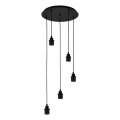 Eglo - Καλώδιο τροφοδοσίας WRINGTON 5xE27/60W/230V μαύρο