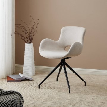 Eglo - Καρέκλα τραπεζαρίας 82x58 cm κρεμ/μαύρο