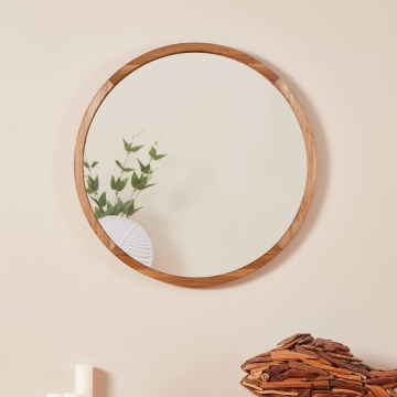 Eglo - Καθρέφτης τοίχου διάμετρος 70 εκ. καφέ