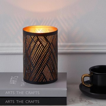 Eglo - Κρεμαστή γλάστρα λουλουδιών 15x10 cm μαύρο/χρυσό