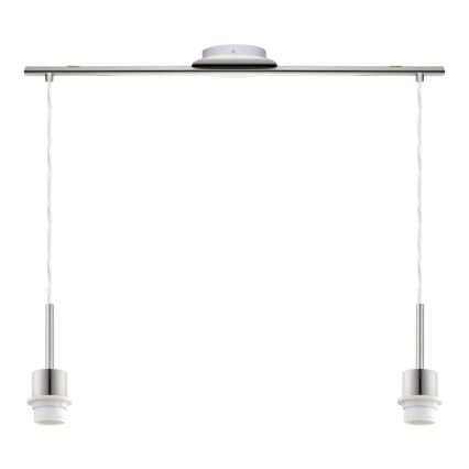 Eglo - Κρεμαστό φωτιστικό LED με καλώδιο TUNJA 2xE27/60W/230V σε κρεμ απόχρωση