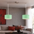 Eglo - Κρεμαστό φωτιστικό LED με καλώδιο TUNJA 2xE27/60W/230V ματ χρώμιο/πράσινο