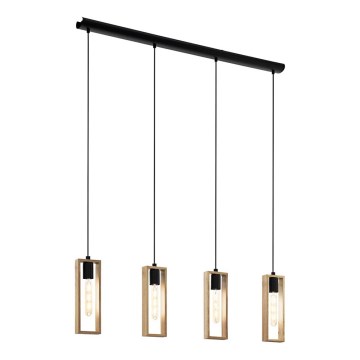 Eglo - Κρεμαστό φωτιστικό με καλώδιο 4xE27/60W/230V