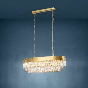 Eglo - Κρεμαστό φωτιστικό οροφής 10xE14/40W/230V χρυσαφί