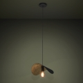 Eglo - Κρεμαστό φωτιστικό οροφής 1xE27/40W/230V 41 cm μαύρο/χρυσό