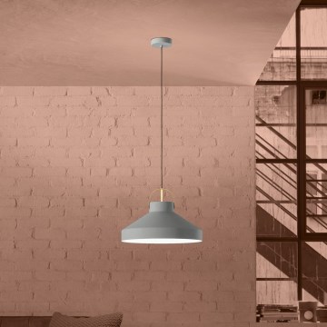 Eglo - Κρεμαστό φωτιστικό οροφής 1xE27/40W/230V γκρι