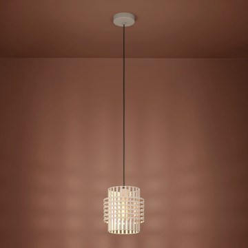 Eglo - Κρεμαστό φωτιστικό οροφής 1xE27/40W/230V διάμετρος 21 cm κρεμ