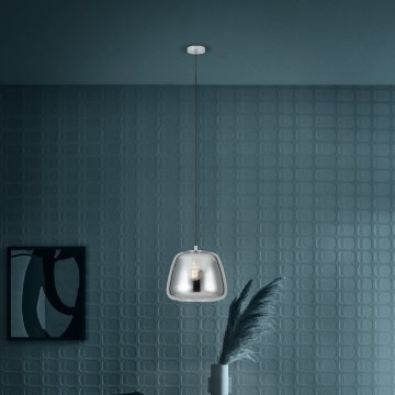 Eglo - Κρεμαστό φωτιστικό οροφής 1xE27/40W/230V διάμετρος 35 cm φιμέ