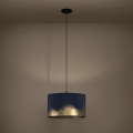 Eglo - Κρεμαστό φωτιστικό οροφής 1xE27/40W/230V διάμετρος 38 cm μπλε/χρυσό
