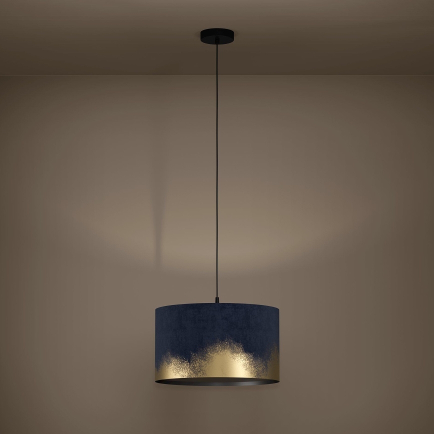 Eglo - Κρεμαστό φωτιστικό οροφής 1xE27/40W/230V διάμετρος 38 cm μπλε/χρυσό
