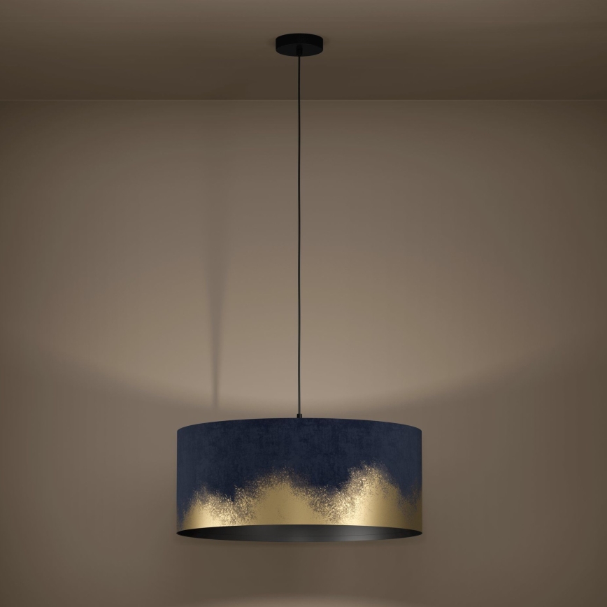 Eglo - Κρεμαστό φωτιστικό οροφής 1xE27/40W/230V διάμετρος 53 cm μπλε/χρυσό