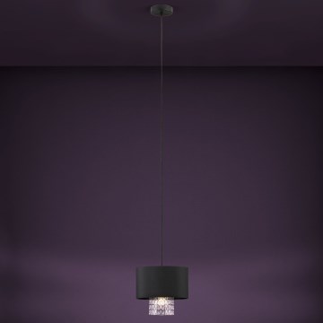 Eglo - Κρεμαστό φωτιστικό οροφής 1xE27/40W/230V μαύρο