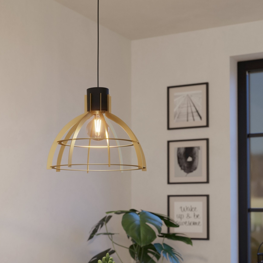 Eglo - Κρεμαστό φωτιστικό οροφής 1xE27/40W/230V χρυσό