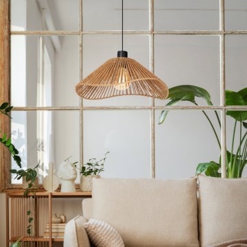 Eglo - Κρεμαστό φωτιστικό οροφής 1xE27/60W/230V καφέ