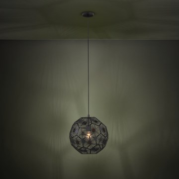 Eglo - Κρεμαστό φωτιστικό οροφής 1xE27/60W/230V διάμετρος 41 cm μαύρο