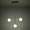 Eglo - Κρεμαστό φωτιστικό οροφής 3xE14/40W/230V χρυσό/μαύρο