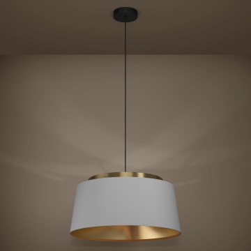 Eglo - Κρεμαστό φωτιστικό οροφής 3xE27/40W/230V γκρι/χρυσό
