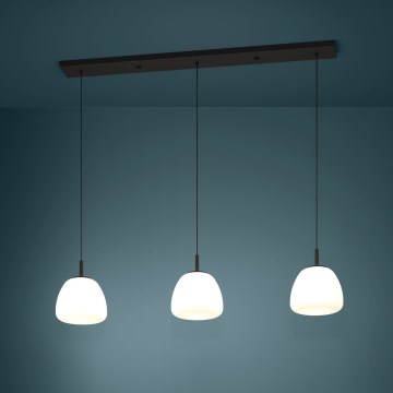 Eglo - Κρεμαστό φωτιστικό οροφής 3xE27/40W/230V μαύρο