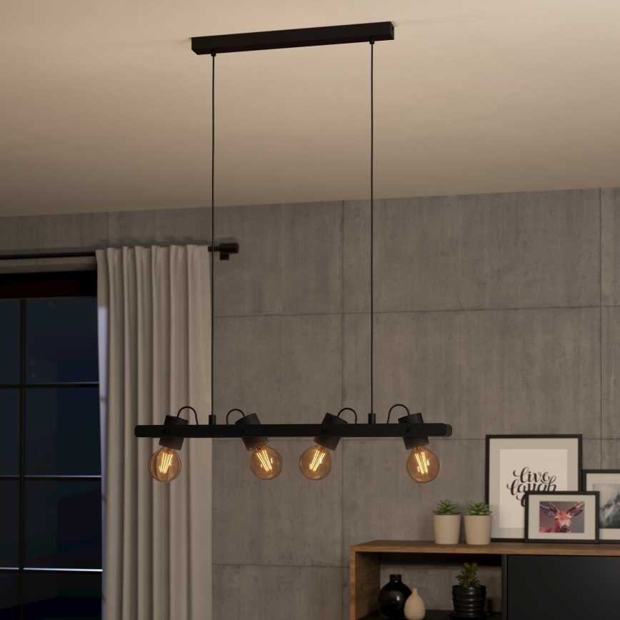 Eglo - Κρεμαστό φωτιστικό οροφής 4xE27/15W/230V