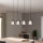 Eglo - Κρεμαστό φωτιστικό οροφής 4xE27/28W/230V γκρι