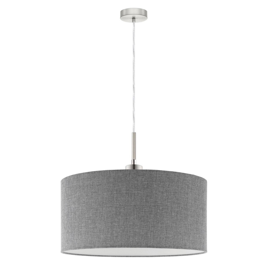 Eglo -  Κρεμαστό φωτιστικό οροφής LED TUNJA 1xE27/60W/230V γκρι
