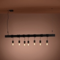 Eglo - Κρεμαστό φωτιστικό οροφής TOWNSHEND 7xE27/40W/230V μαύρο