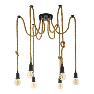 Eglo - Κρεμαστό φωτιστικό οροφής 6xE27/28W/230V spider