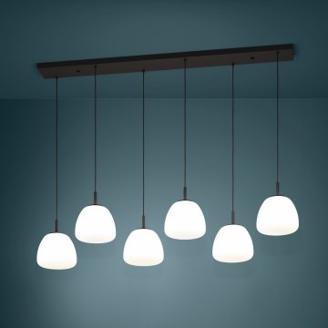 Eglo - Κρεμαστό φωτιστικό οροφής 6xE27/40W/230V μαύρο