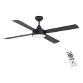Eglo - LED Dimmable ανεμιστήρας οροφής LED/20W/230V + RC μαύρο