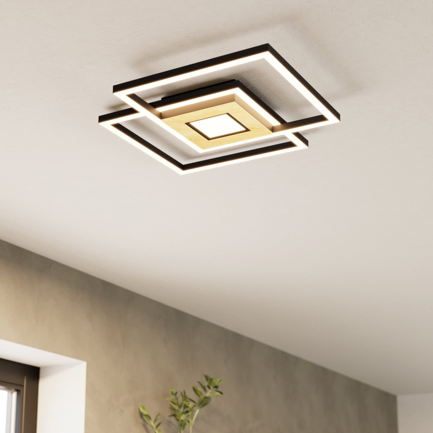 Eglo - LED Dimmable φωτιστικό οροφής 2xLED/17W/230V +1xLED/4,2W 2700-6500K + τηλεχειριστήριο