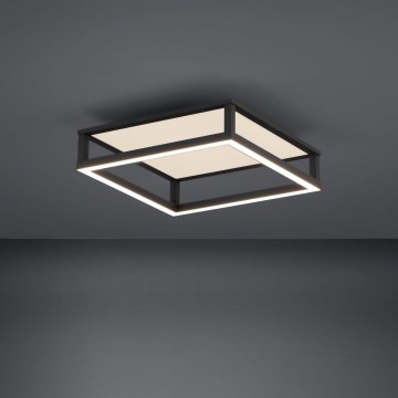 Eglo - LED Dimmable φωτιστικό οροφής LED/29,4W/230V 2700-6500K μαύρο + τηλεχειριστήριο