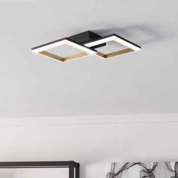 Eglo - LED Dimmable φωτιστικό οροφής LED/18,4W/230V 4000K μαύρο/χρυσό