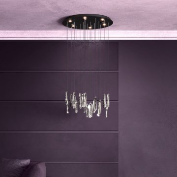 Eglo - Led Dimmable κρεμαστό φωτιστικό οροφής 6xLED/4,2W/230V 3000K διαφανή