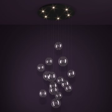 Eglo - Led Dimmable κρεμαστό φωτιστικό οροφής 6xLED/4,2W/230V 3000K διαφανές