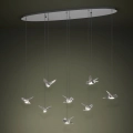 Eglo - Led Dimmable κρεμαστό φωτιστικό οροφής 8xLED/4,2W/230V 3000K γυαλιστερό χρώμιο