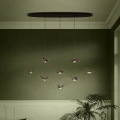 Eglo - Led Dimmable κρεμαστό φωτιστικό οροφής 8xLED/4,2W/230V 3000K μαύρο