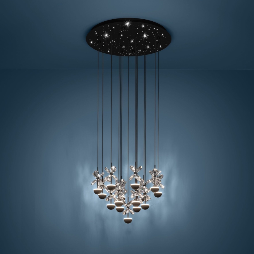 Eglo - Led Dimmable κρεμαστό φωτιστικό οροφής LED/27W/230V 3000K μαύρο