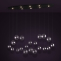 Eglo - Led Dimmable κρεμαστό φωτιστικό οροφής 8xLED/4,2W/230V 3000K διαφανές