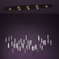 Eglo - Led Dimmable κρεμαστό φωτιστικό οροφής 8xLED/4,2W/230V 3000K διαφανές